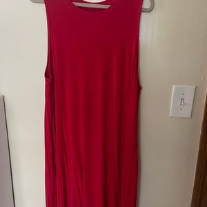 Red time and tru dress